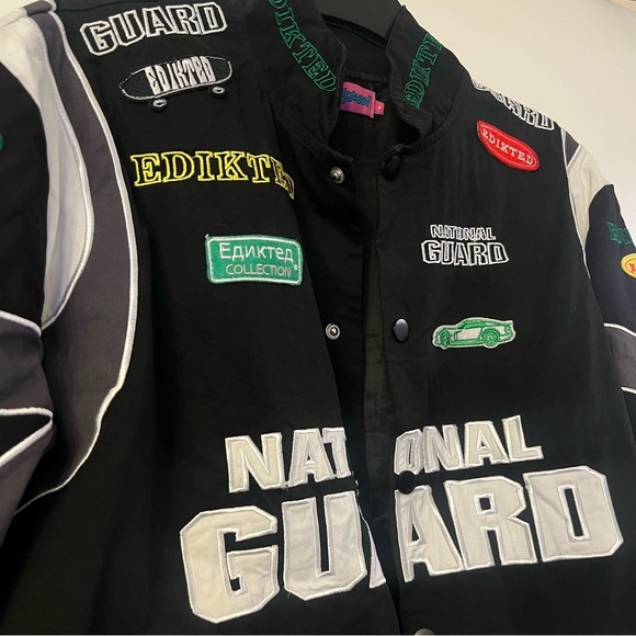 Edikted Black & grey racing jacket - Picture 3 of 10